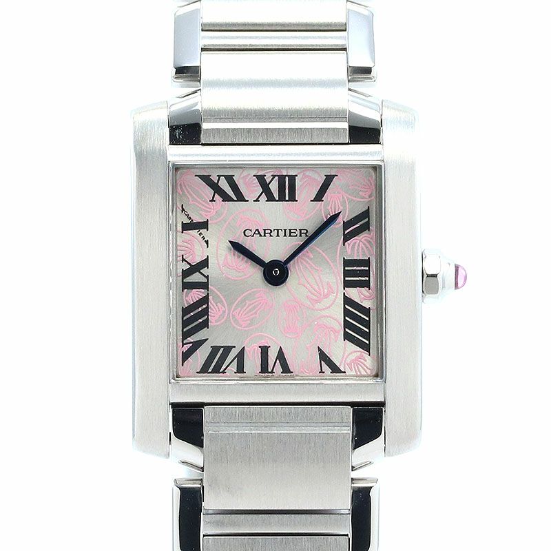 【中古】CARTIER TANK FRANCAISE SMALL MODEL 2006 CHRISTMAS LIMITED カルティエ タンク フランセーズ SM 2006年 クリスマス限定モデル W51031Q3