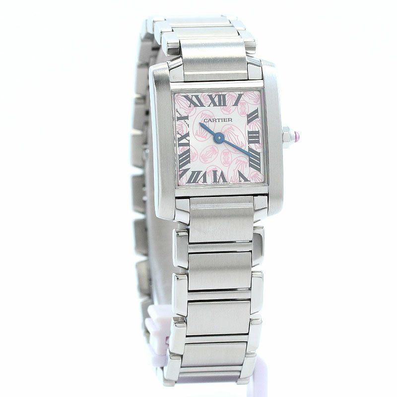 【中古】CARTIER TANK FRANCAISE SMALL MODEL 2006 CHRISTMAS LIMITED カルティエ タンク フランセーズ SM 2006年 クリスマス限定モデル W51031Q3