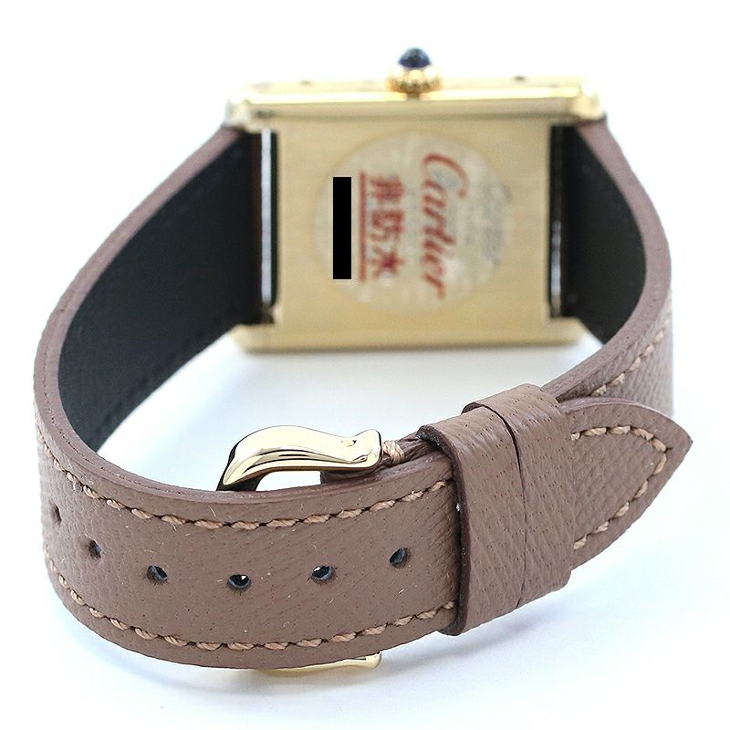 中古】CARTIER MUST TANK LARGE MODEL VERMEIL カルティエ マスト