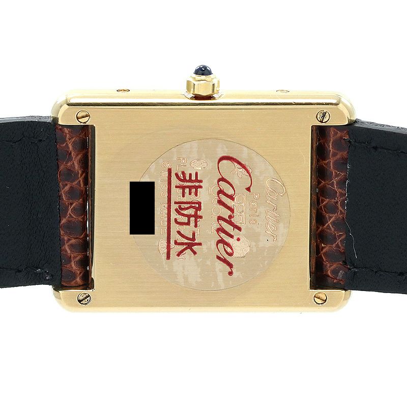 中古】CARTIER MUST TANK LARGE MODEL VERMEIL カルティエ マスト