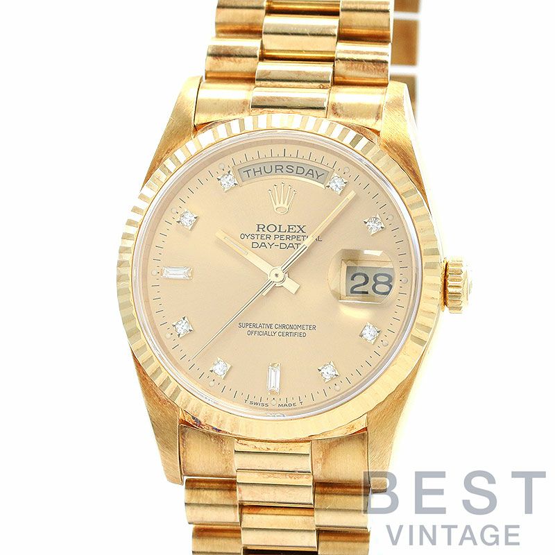 【中古】ROLEX OYSTER PERPETUAL DAY-DATE 36 ロレックス オイスターパーペチュアル デイデイト 36 18238A