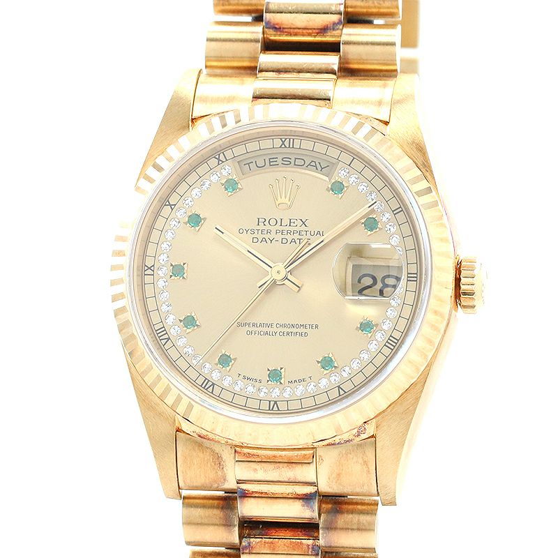 【中古】ROLEX OYSTER PERPETUAL DAY-DATE 36 ロレックス オイスターパーペチュアル デイデイト 36 18238LE