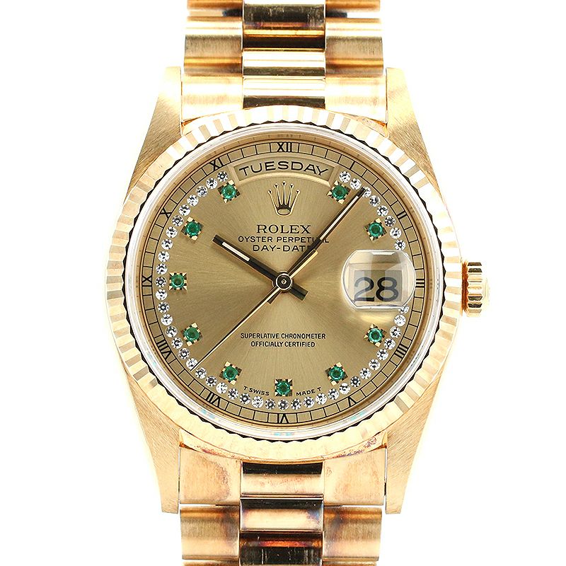 【中古】ROLEX OYSTER PERPETUAL DAY-DATE 36 ロレックス オイスターパーペチュアル デイデイト 36 18238LE