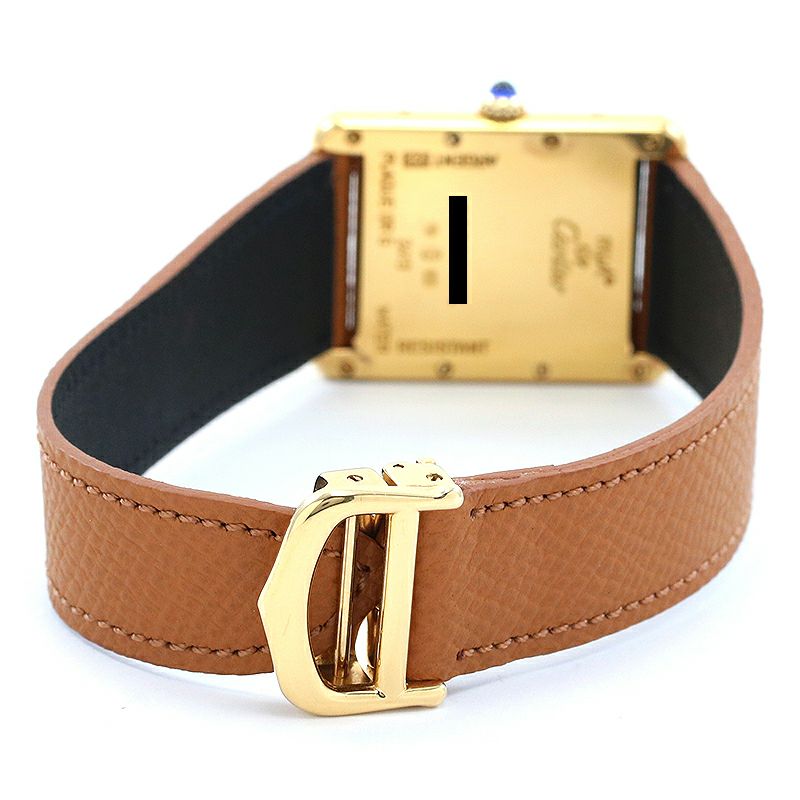 【中古】CARTIER MUST TANK LARGE MODEL JUMBO VERMEIL カルティエ マスト タンク LM ジャンボ ヴェルメイユ W1013954