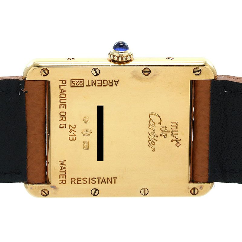 【中古】CARTIER MUST TANK LARGE MODEL JUMBO VERMEIL カルティエ マスト タンク LM ジャンボ ヴェルメイユ W1013954