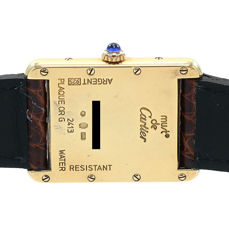 【中古】CARTIER MUST TANK LARGE MODEL JUMBO VERMEIL カルティエ マスト タンク LM ジャンボ ヴェルメイユ W1013954