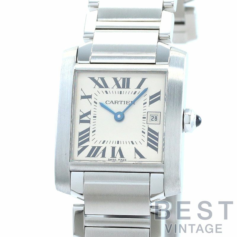 中古】CARTIER TANK FRANCAISE MEDIUM MODEL カルティエ タンク