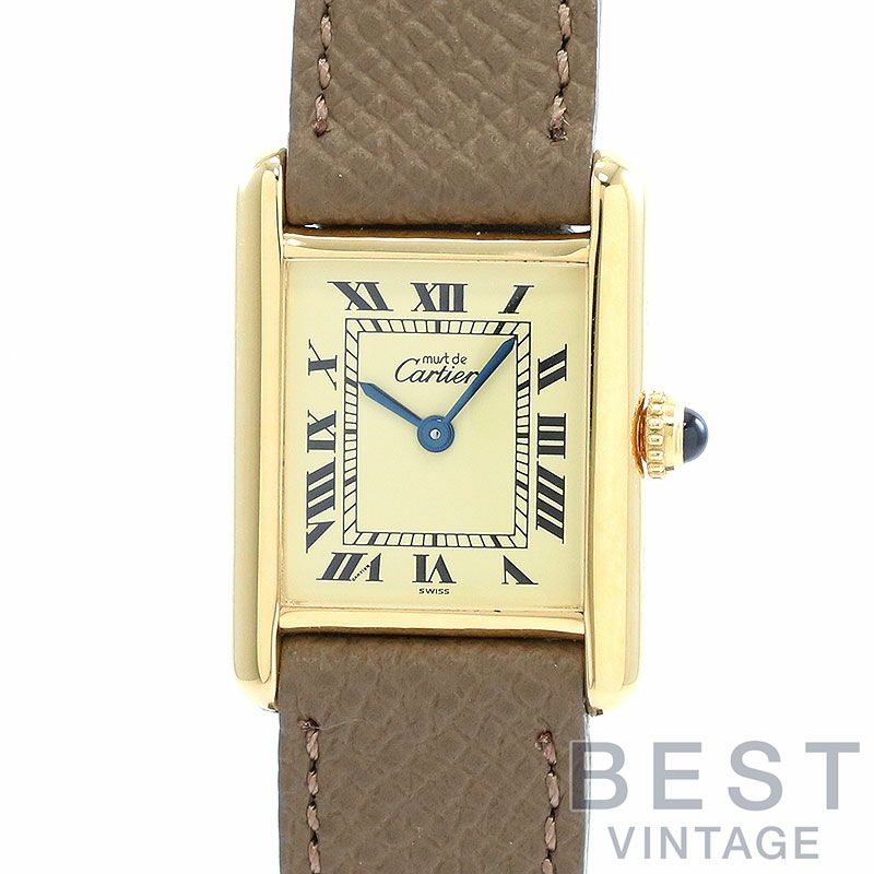 中古】CARTIER MUST TANK SMALL MODEL VERMEIL カルティエ マスト